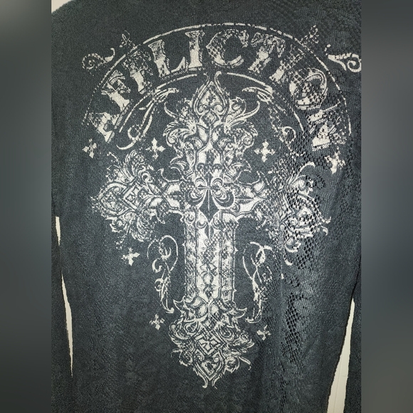 Affliction reversible hoodie - Picture 13 of 13